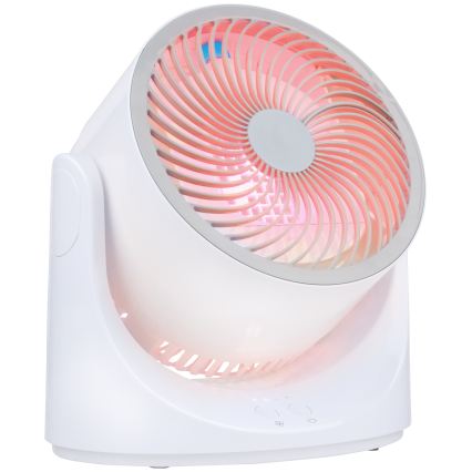 LED RGB настолен вентилатор с ефект на мъгла 5V