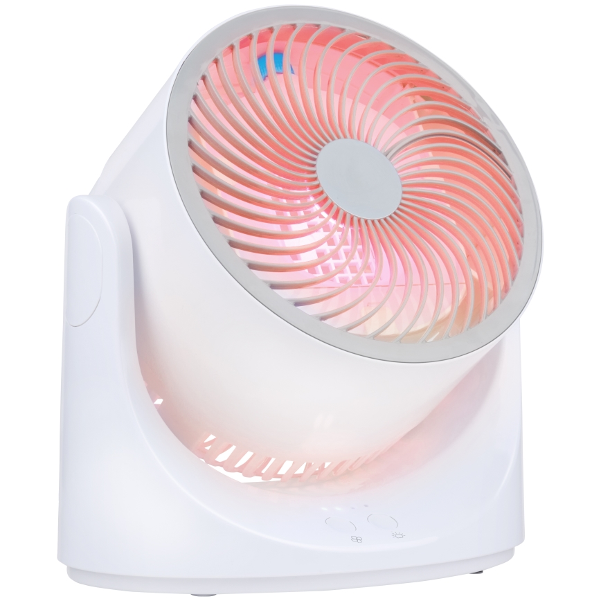 LED RGB настолен вентилатор с ефект на мъгла 5V