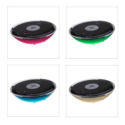 LED RGB Настолна лампа с безжично зарядно LED/10W/230V