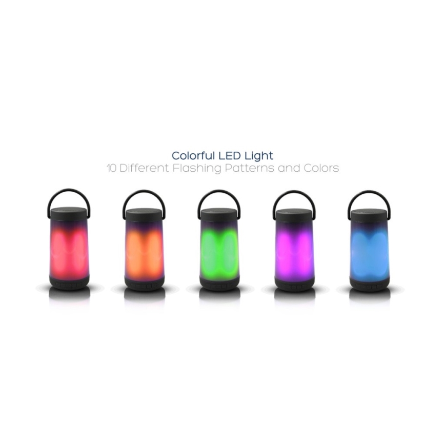LED RGB Настолна лампа с bluetooth тонколона 5W/3,7V 2000 mAh