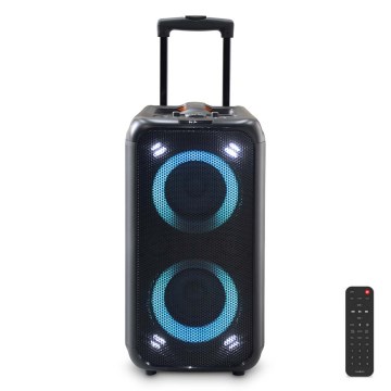 LED RGB Презареждащ се високоговорител 240W/4000 mAh + дистанционно управление