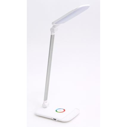 LED RGB Сензорна димируема настолна лампа LED/18W/230V + USB