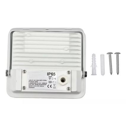 LED RGB Смарт димируем прожектор LED/20W/230V IP65 бял