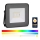 LED RGB Смарт димируем прожектор LED/20W/230V IP65 черен
