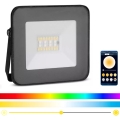LED RGB Смарт димируем прожектор LED/20W/230V IP65 черен