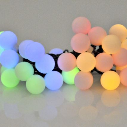 LED RGB Соларен верига PARTY 30xLED/1,2V 400 mAh 3,9 m IP44