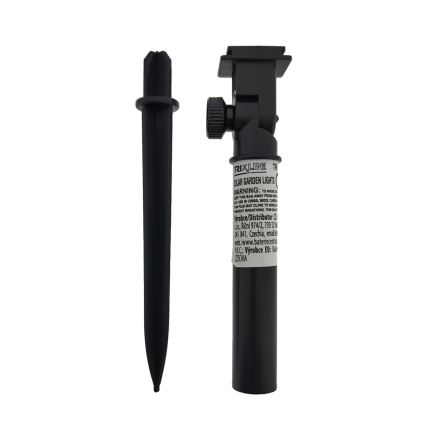 LED RGB соларна лампа 10xLED/1,2V 300 mAh IP44 черна