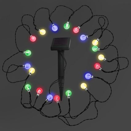 LED RGB Соларна лампа 20xLED/1,2V 300 mAh IP44