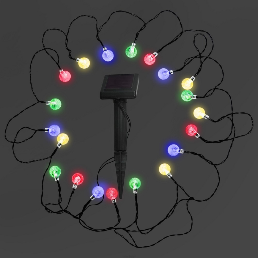 LED RGB Соларна лампа 20xLED/1,2V 300 mAh IP44