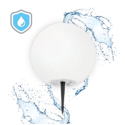 LED RGB регулируема соларна лампа GARDEN BALL LED/5W/3,7V 3000K IP54 2200 mAh пр. 40 см + дистанционно управление