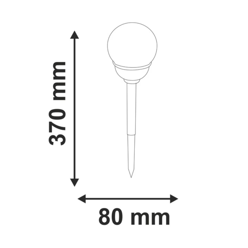 LED RGB Соларна лампа LED/0,04W/1,2V 600 mAh IP44