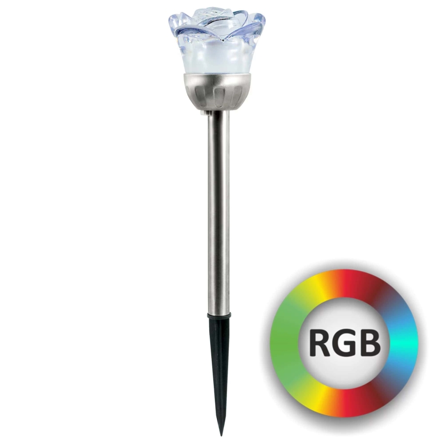 LED RGB соларна лампа ROSE LED/1,2V 100 mAh IP44