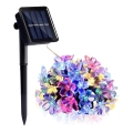 LED RGB соларна верига 50xLED/0,12W/1,2V 1xAA IP44 600 mAh