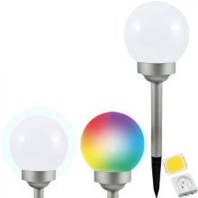 LED RGB Соларна лампа BALL LED / 0,2W / AA 1,2V / 600mAh IP44