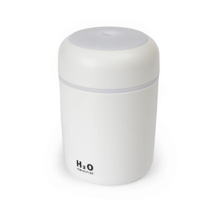 LED RGB Ултразвуков аромадифузер и овлажнител на въздуха LED/2W 300ml бял