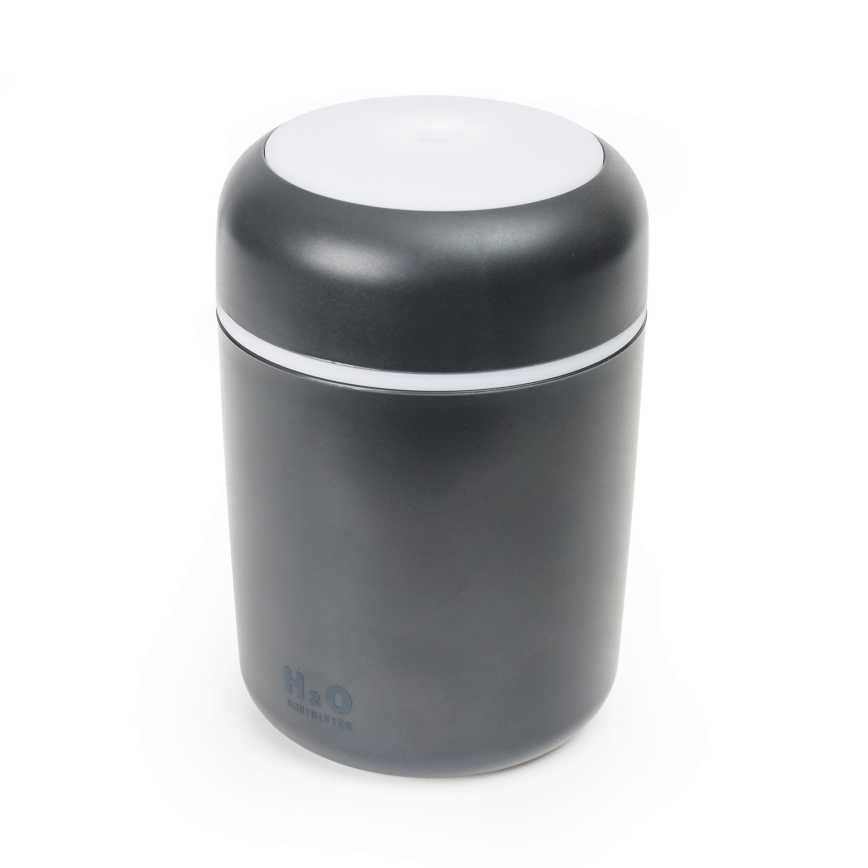 LED RGB Ултразвуков аромадифузер и овлажнител на въздуха LED/2W 300ml черен