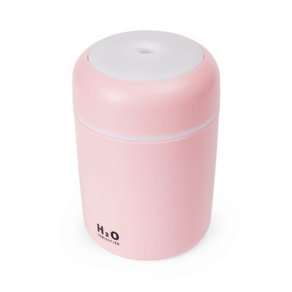 LED RGB Ултразвуков аромадифузер и овлажнител на въздуха LED/2W 300ml розов