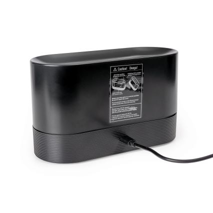 LED RGB Ултразвуков аромадифузер и овлажнител на въздуха с подсветка 180ml черен