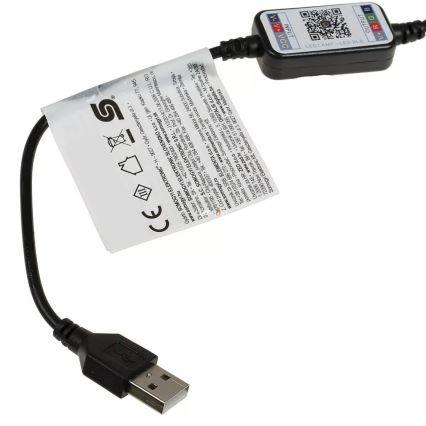 LED RGB верига с регулируема яркост 200xLED/29 функции 20,4m