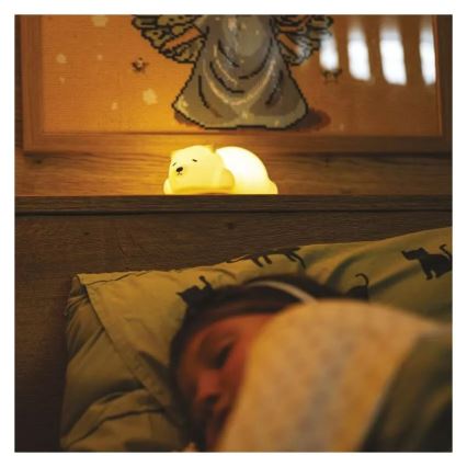 Презареждаема LED RGB сензорна нощна лампа LED/3,7V 1200 mAh мече