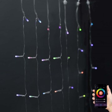 LED RGB  завеса 180xLED/7 функции 6m IP65 Wi-Fi Tuya