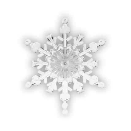 LED RGB коледна декорация с присоска LED/3xLR44 снежинка