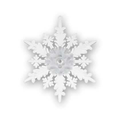 LED RGB коледна декорация с присоска LED/3xLR44 снежинка