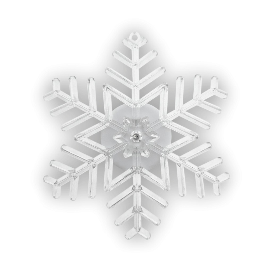 LED RGB коледна декорация с присоска LED/3xLR44 снежинка