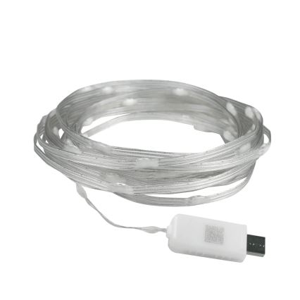 LED RGB коледни лампички LED/10W/5V 10 m USB + дистанционно управление