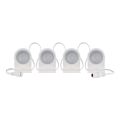 LED RGBIC+CCT Декоративна верига с точково осветление GoSmart - разширение 4xLED/7W/230V 85 см Wi-Fi Tuya