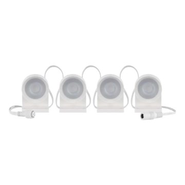 LED RGBIC+CCT Декоративна верига с точково осветление GoSmart - разширение 4xLED/7W/230V 85 см Wi-Fi Tuya