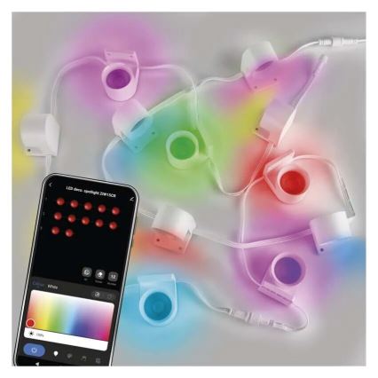 LED RGBIC+CCT Декоративни лампички с подсветка GoSmart 12xLED/7W/230V 255 см Wi-Fi Tuya