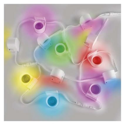 LED RGBIC+CCT Декоративни лампички с подсветка GoSmart 12xLED/7W/230V 255 см Wi-Fi Tuya