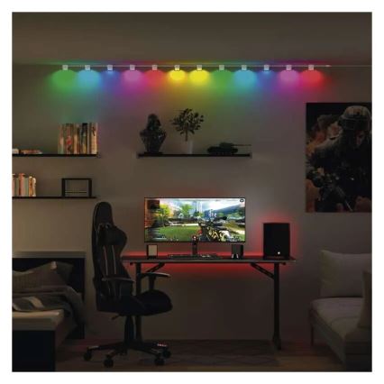 LED RGBIC+CCT Декоративни лампички с подсветка GoSmart - разширение 4xLED/7W/230V 85 см Wi-Fi Tuya