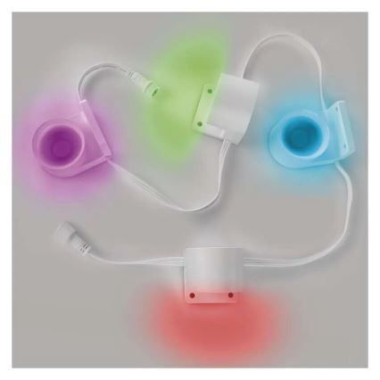 LED RGBIC+CCT Декоративни лампички с подсветка GoSmart - разширение 4xLED/7W/230V 85 см Wi-Fi Tuya