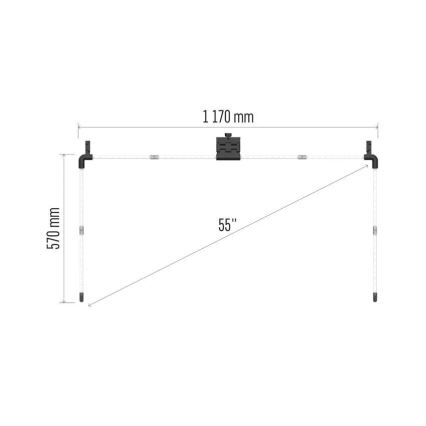 LED RGBIC Димируема лайсна за телевизор GoSmart LED/24W/230V 55“