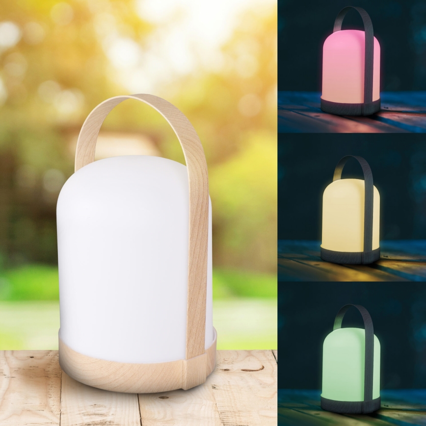 LED RGBW Декоративна настолна лампа MINORKA LED/0,3W/4,5V 3xAA