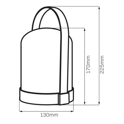 LED RGBW Декоративна настолна лампа MINORKA LED/0,3W/4,5V 3xAA
