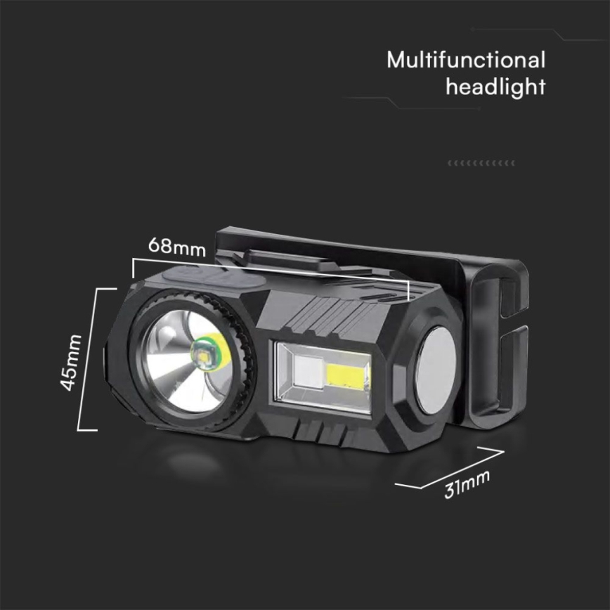 LED RGBW Димируем акумулаторен челник USB LED/3W/5V IP43 190 лъскав 24 h 750 mAh