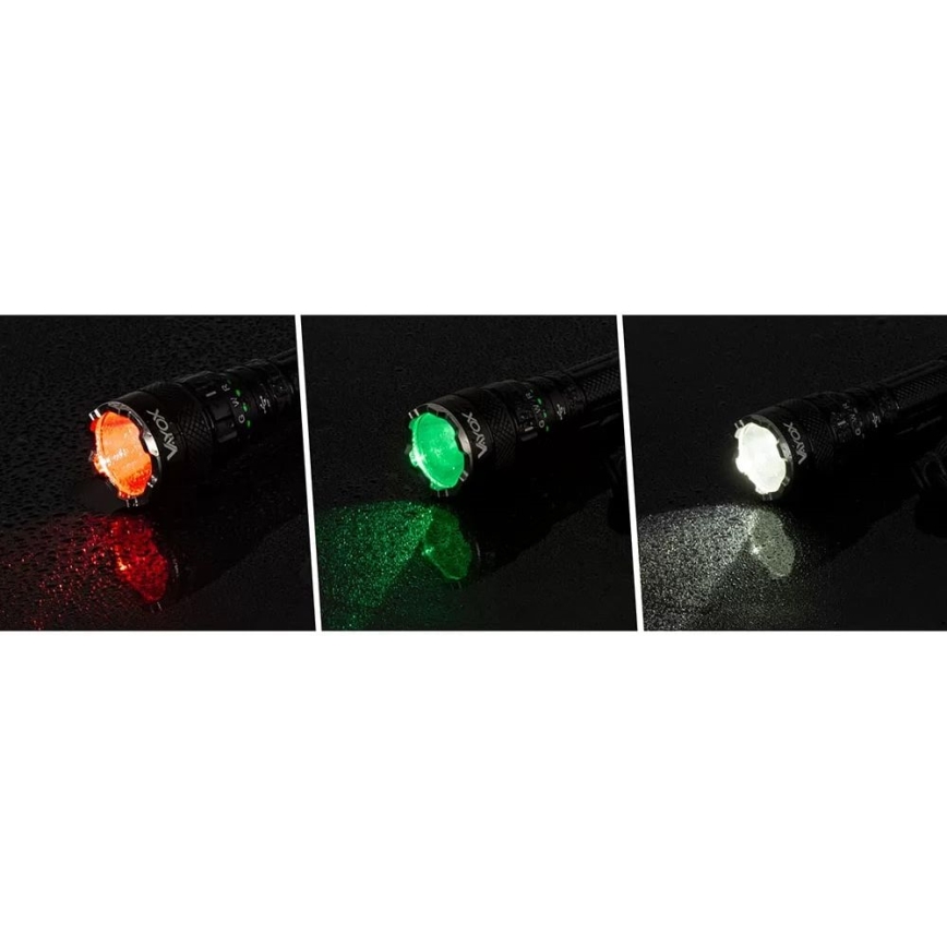 LED RGBW Димируем акумулаторен фенер LED/15W/5V IP66 1500 лъскав 2000 mAh