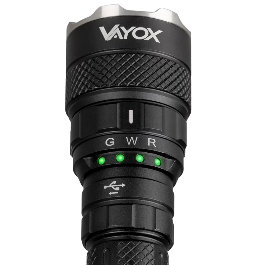 LED RGBW Димируем акумулаторен фенер LED/15W/5V IP66 1500 лъскав 2000 mAh