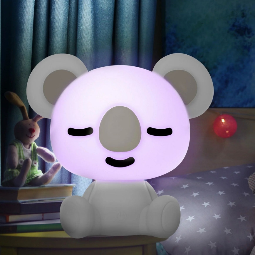 LED RGBW Димируем children's нощ малко лампа LED/2,5W/230V коала бял