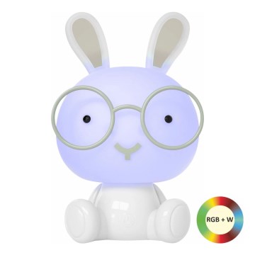 LED RGBW Димируем children's нощ малко лампа LED/2,5W/230V заек бял