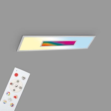 LED RGBW димируем панел LED/20W/230V 3000-6500K 25x100 cm сребрист + дистанционно управление
