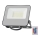 LED RGBW Димируем прожектор LED/30W/230V IP65 сив + дистанционно управление