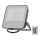 LED RGBW Димируем прожектор LED/50W/230V IP65 сив + дистанционно управление
