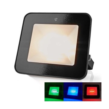 LED RGBW димируем прожектор за контакт SmartLife, 20W, 230V, Wi‑Fi, IP65, 2700–6500K
