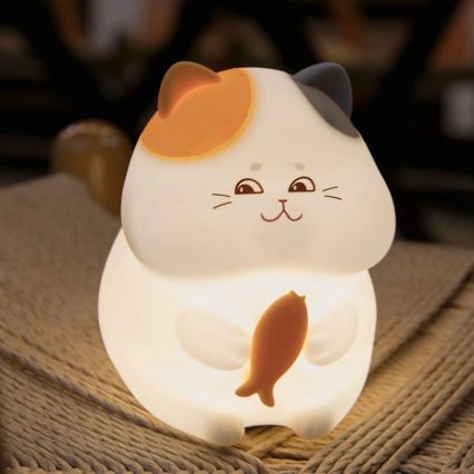 LED RGBW Димируема детска сензорна лампа GATTO LED/1W/3,7V 1200 mAh