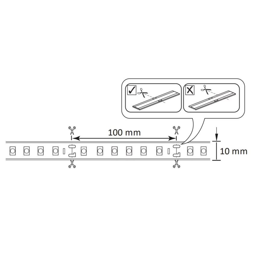 LED RGBW Димируема екстериорна лента 5 м LED/24W/12V IP65