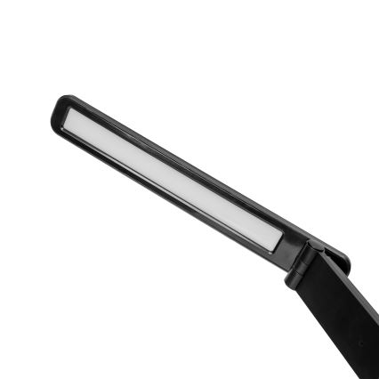 LED RGBW Димируема настолна лампа с докосване и безжично зареждане LCD дисплей и USB порт MAGNUS LED/6W/5V 3000-6500K черен